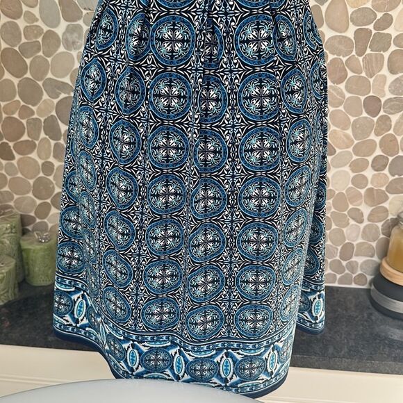 Max Studio Blue Patterned Dress - Picture 5 of 7